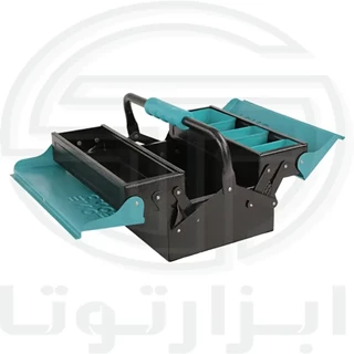 جعبه ابزار فلزی 30 سانت 2 طبقه اتومات روماتون 9032