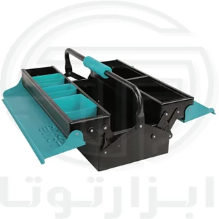 جعبه ابزار فلزی 40 سانت 2 طبقه اتومات روماتون 9042