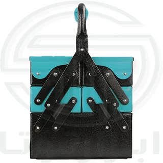 جعبه ابزار فلزی 40سانت 3طبقه اتومات روماتون 9043