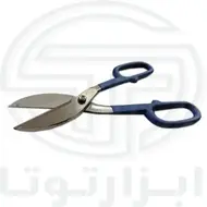 قیچی ورق بر دسته عینکی آبی سایز 10