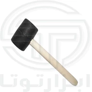 چکش لاستیکی دسته چوبی متوسط